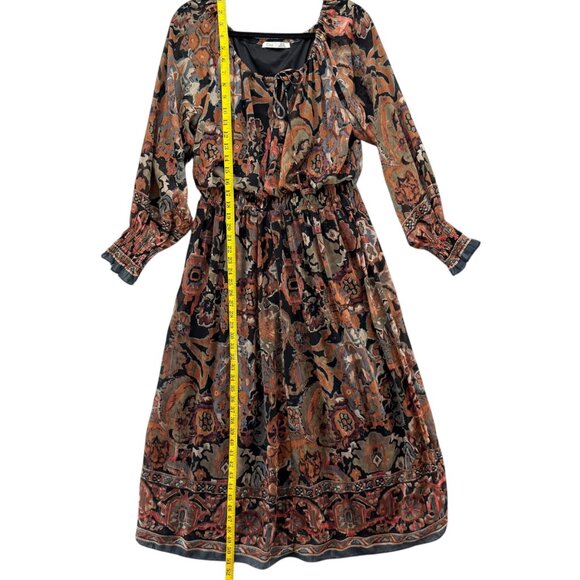 Dex Multicolor Paisley Midi Dress - Picture 10 of 13